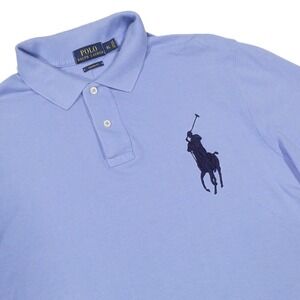 Polo by Ralph Lauren Light Blue Polo with Navy Pony Embroidery